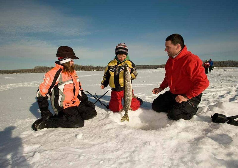 Ice fishing, ice fishing casino