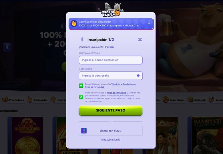 Spinbara casino, spinbara login